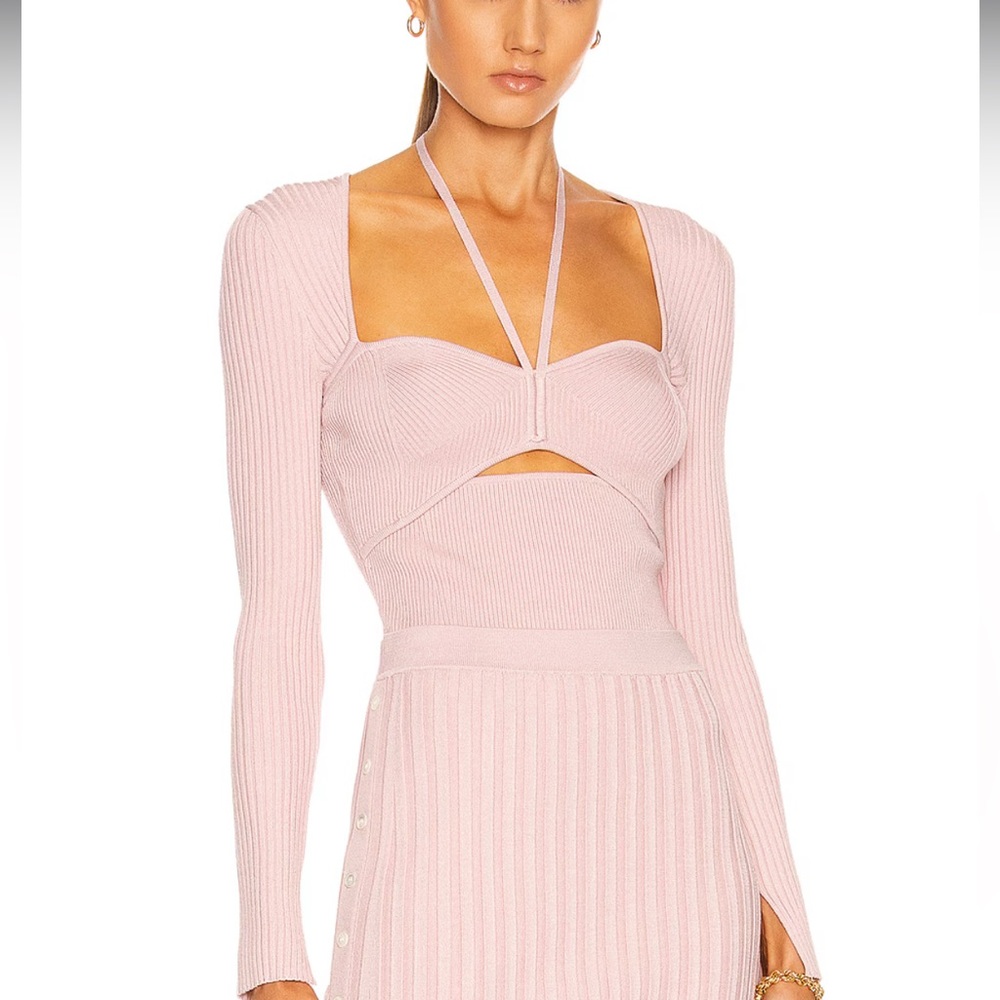 Jonathan Simkhai Alexia Compact Long-Sleeve Top